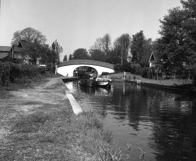 Bridge 178 and Black Jack's Lock, Grand Union Canal, Harefield, Middlesex, 1977