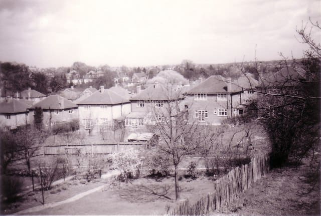 Woodlea Drive, văzută dinspre Pickhurst Lane, 1958
