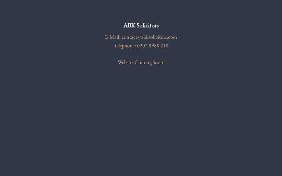The top of abksolicitors.com