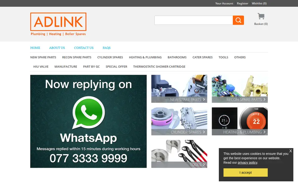 The top of adlink.co.uk