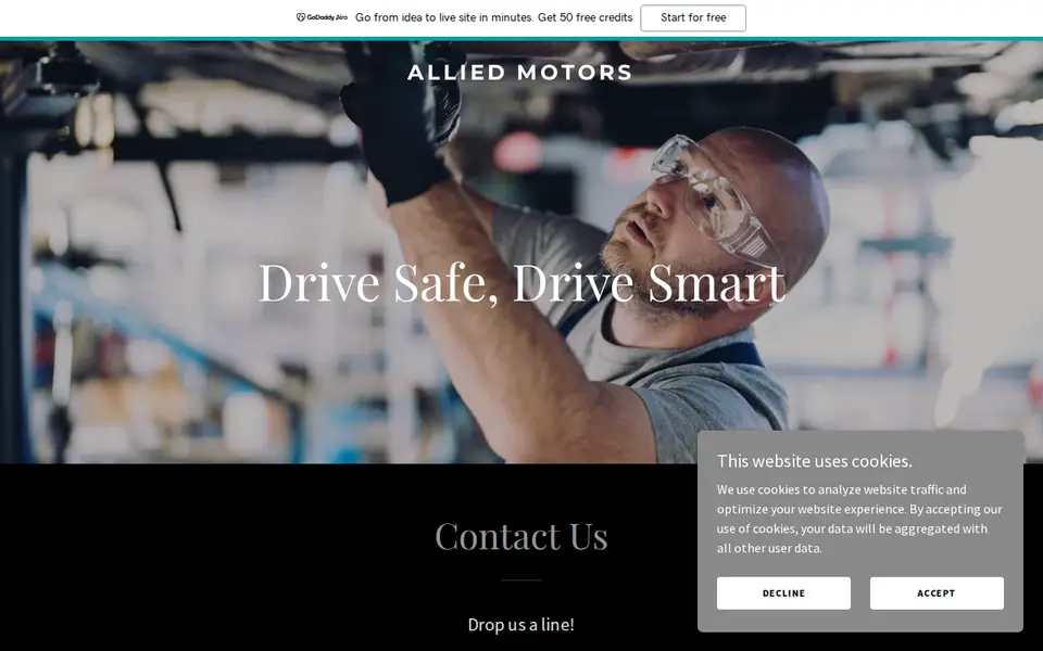 The top of alliedmotors.co.uk