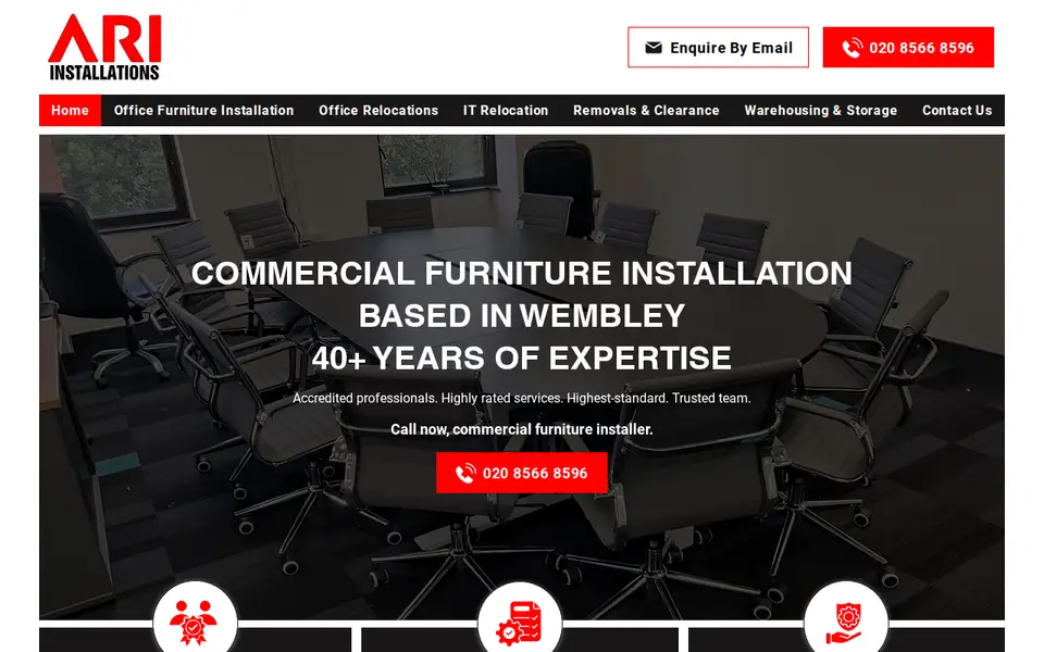 The top of ariinstallations.com