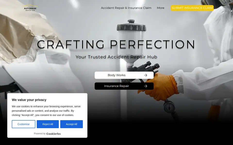 The top of autobaserepairhub.co.uk