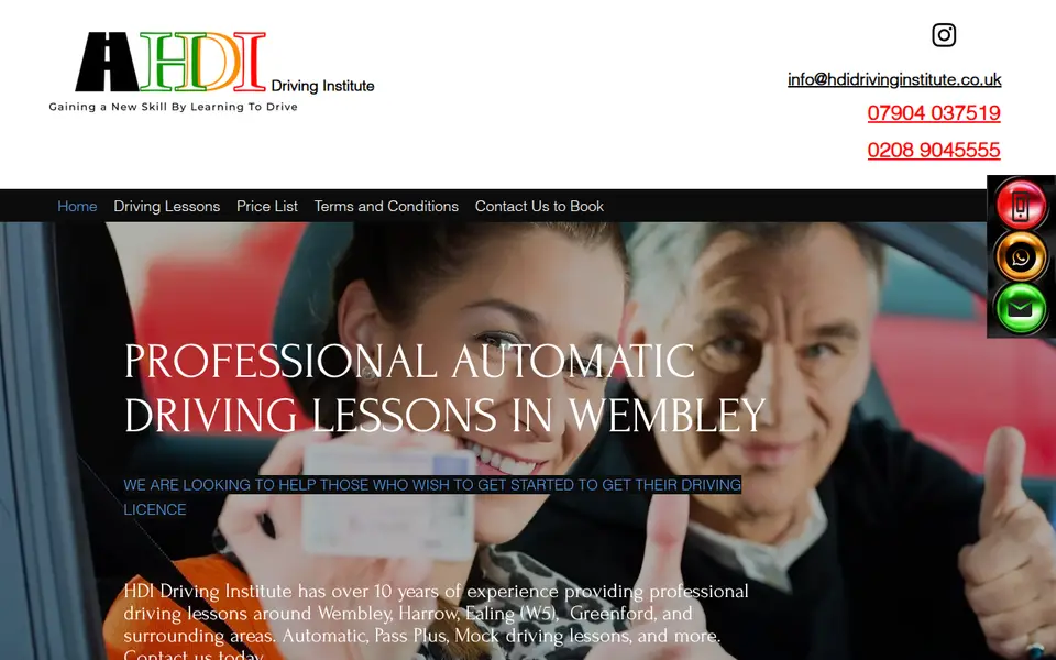 The top of hdidrivinginstitute.co.uk