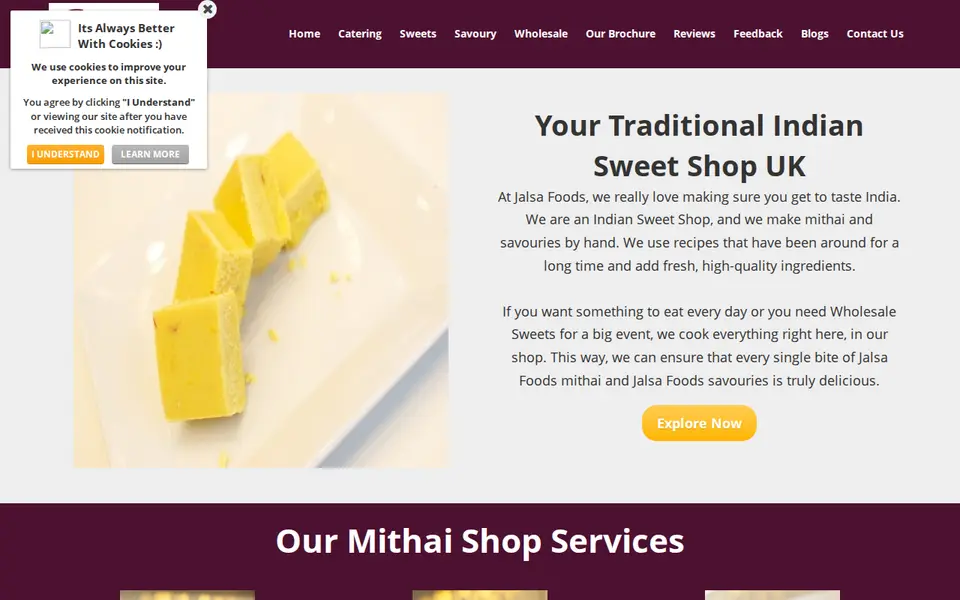 The top of jalsafoods.com