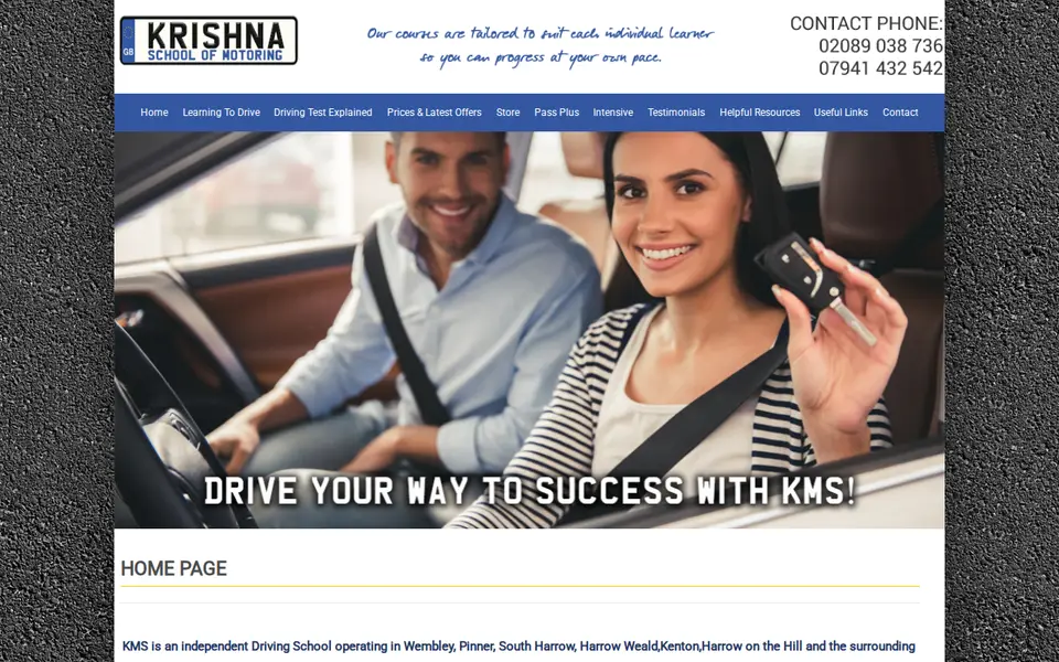 The top of krishnaschoolofmotoring.co.uk