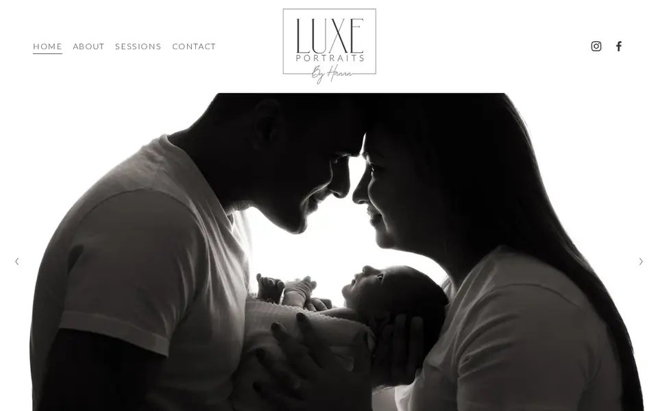 The top of luxe-portraits.co.uk