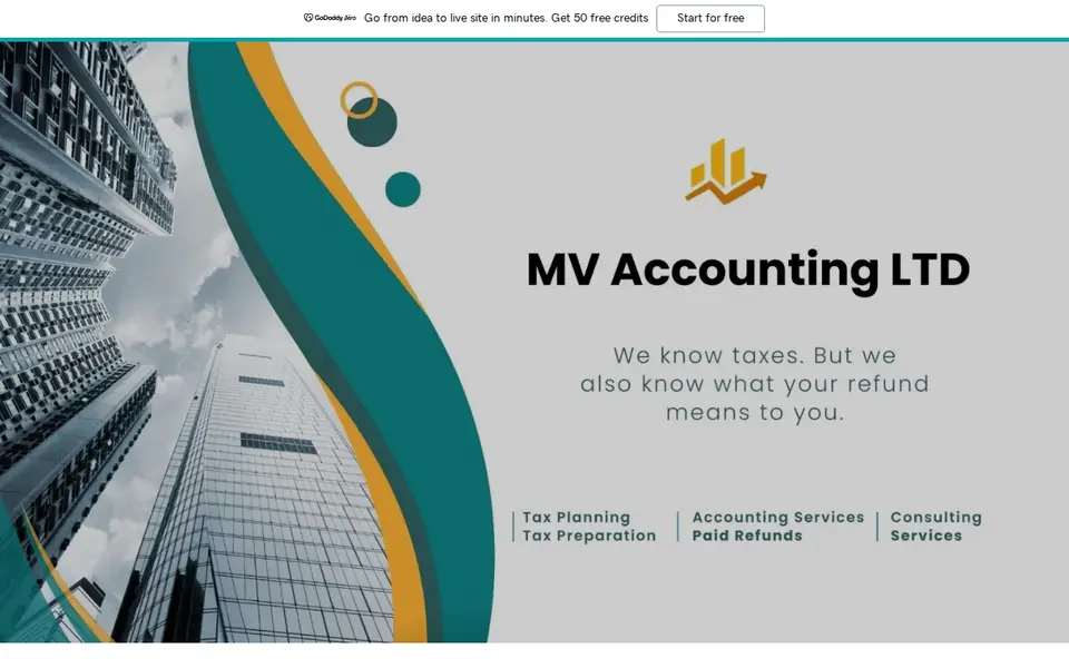 The top of mvaccountants.co.uk