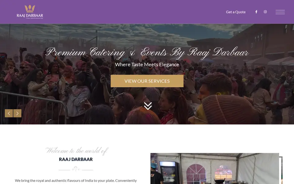 The top of raajdarbaar.com