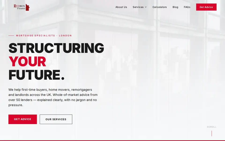 The top of redboxfinance.com