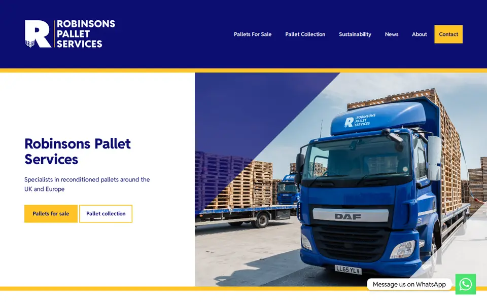 The top of robinsonspalletservices.com