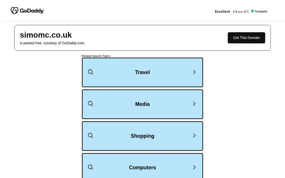 The top of simomc.co.uk