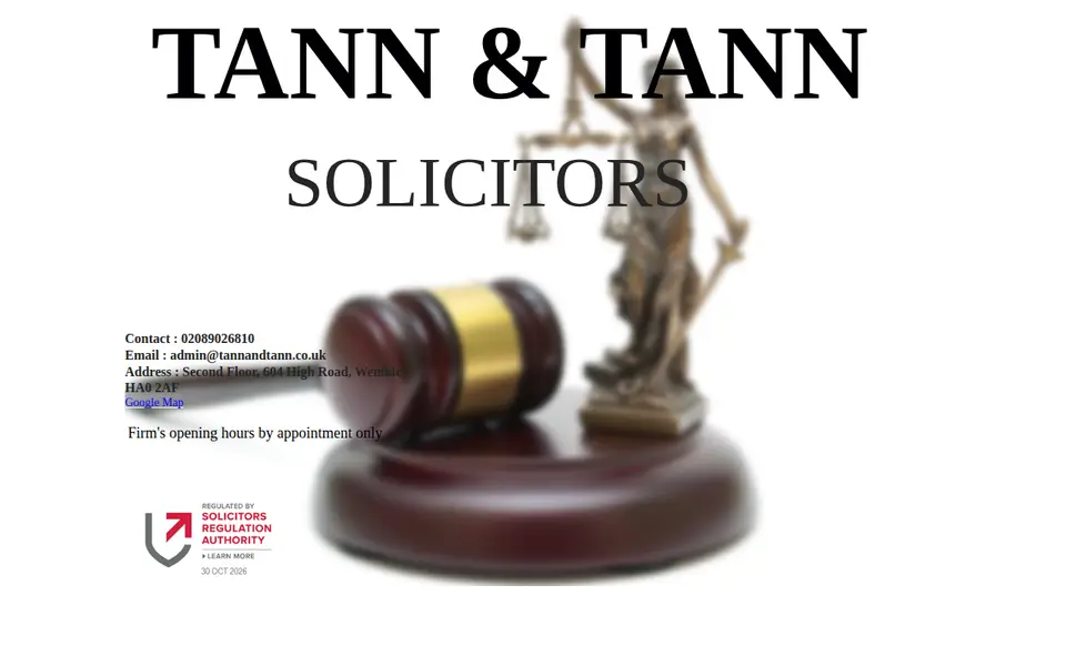 The top of tannandtann.co.uk