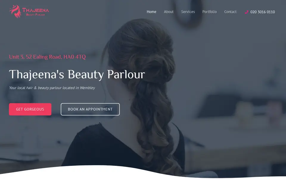 The top of thajeenabeautyparlour.co.uk