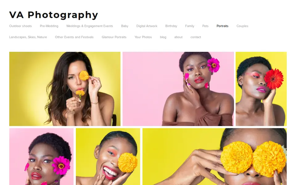 The top of vaphotography.biz