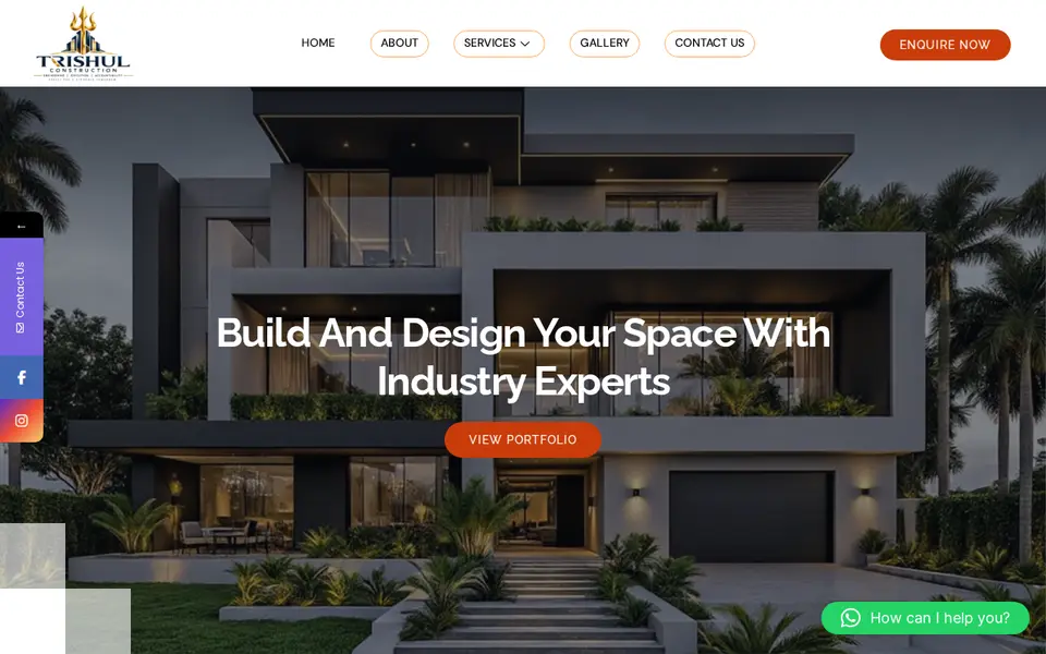 The top of trishulconstruction.com