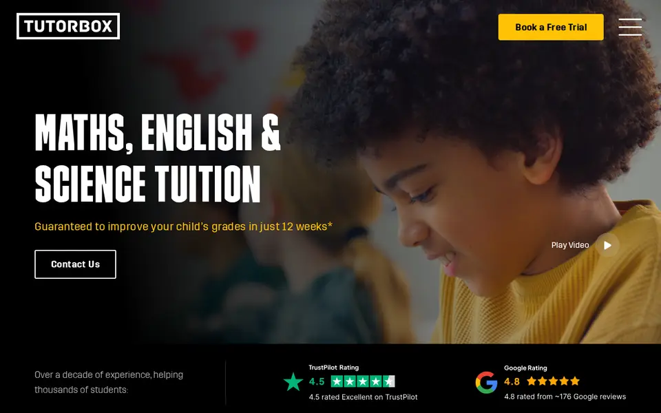 The top of tutorbox.com