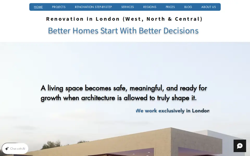 The top of ukrenovation.co.uk