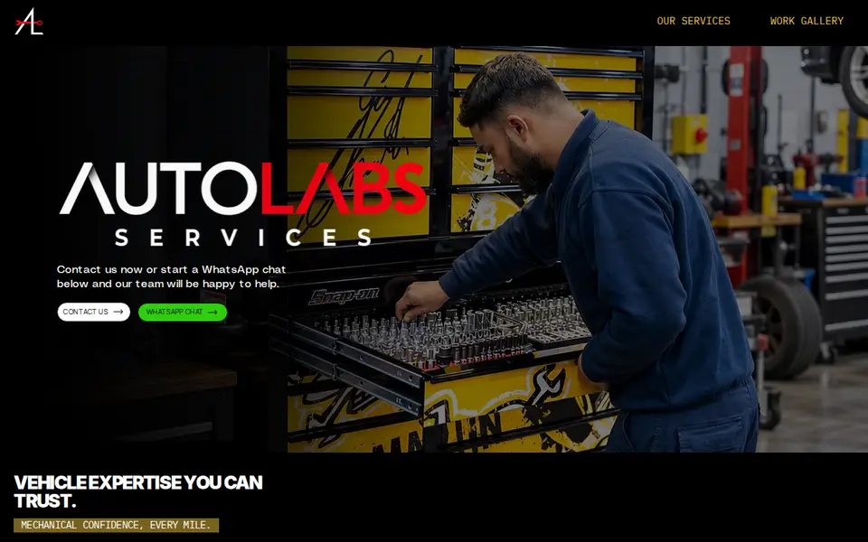 The top of autolabs.uk