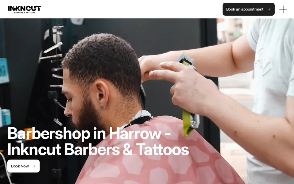 The top of inkncut.co.uk