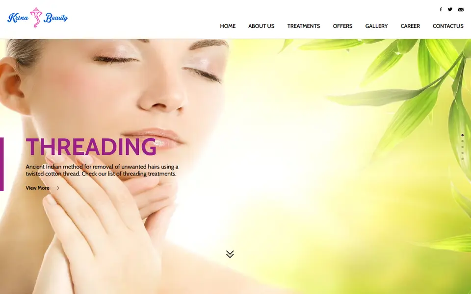 The top of krinabeauty.com