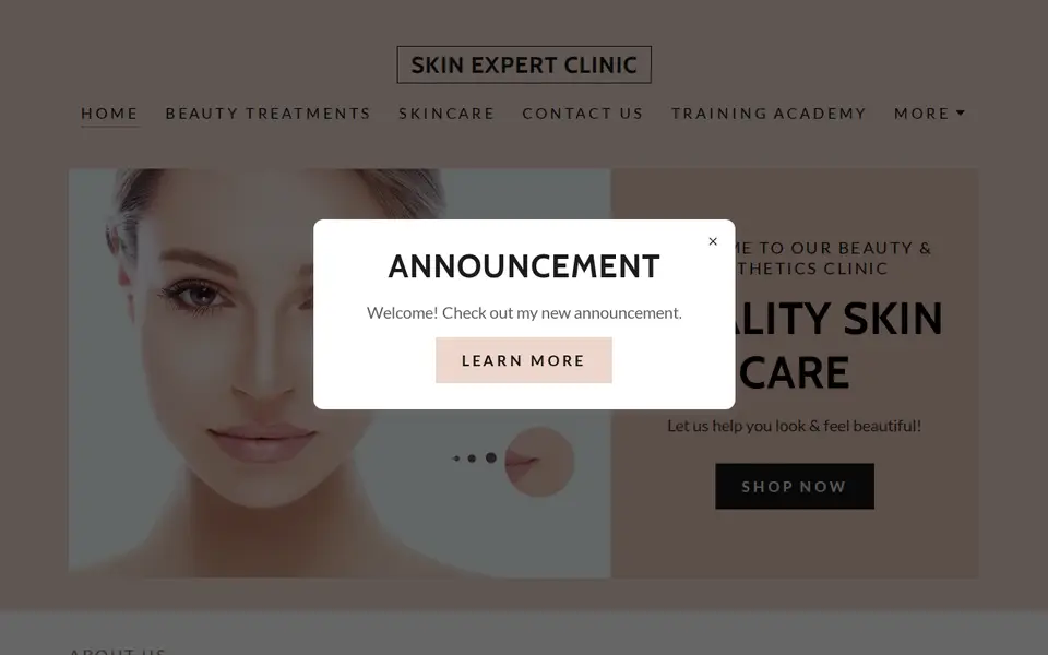 The top of skinexpertclinic.co.uk
