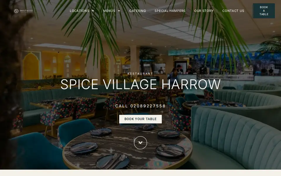The top of spicevillagerestaurants.co.uk