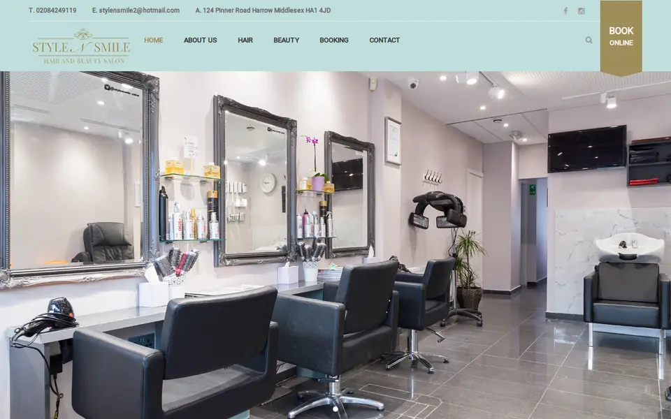 The top of stylensmile.co.uk