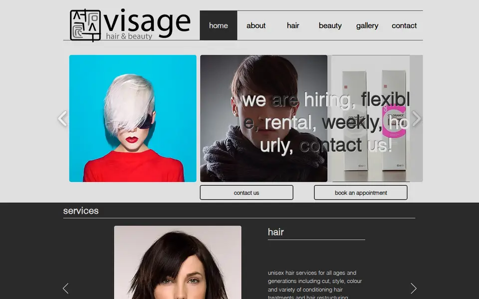The top of visagehair.uk