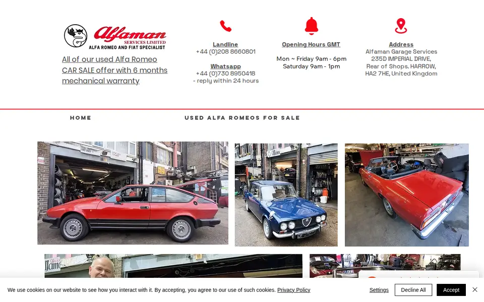 The top of alfamanservices.co.uk