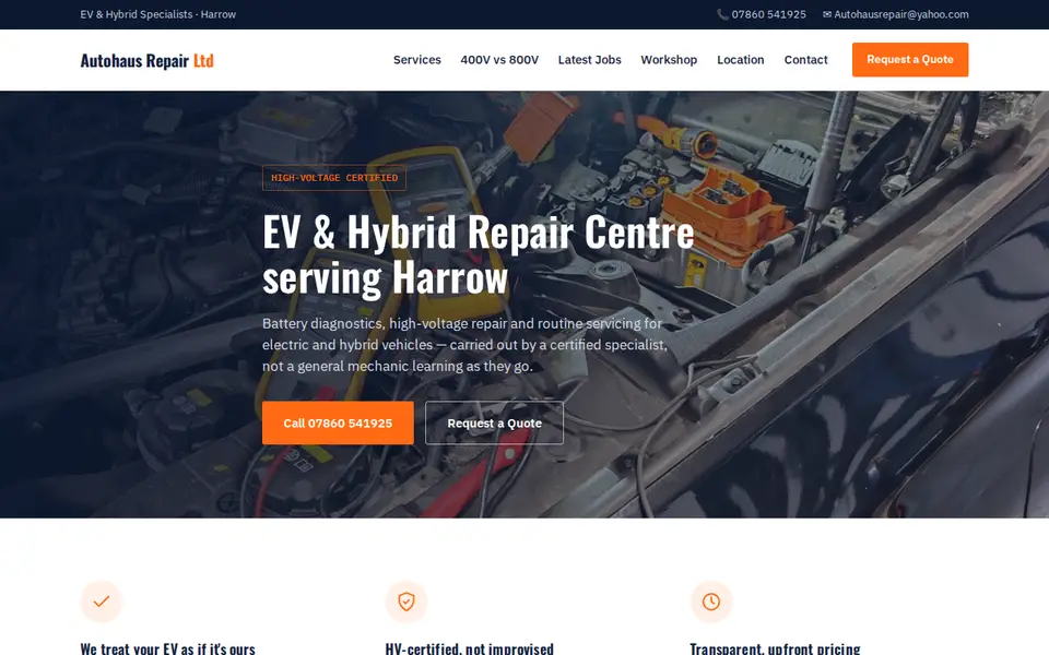 The top of autohausrepair.co.uk