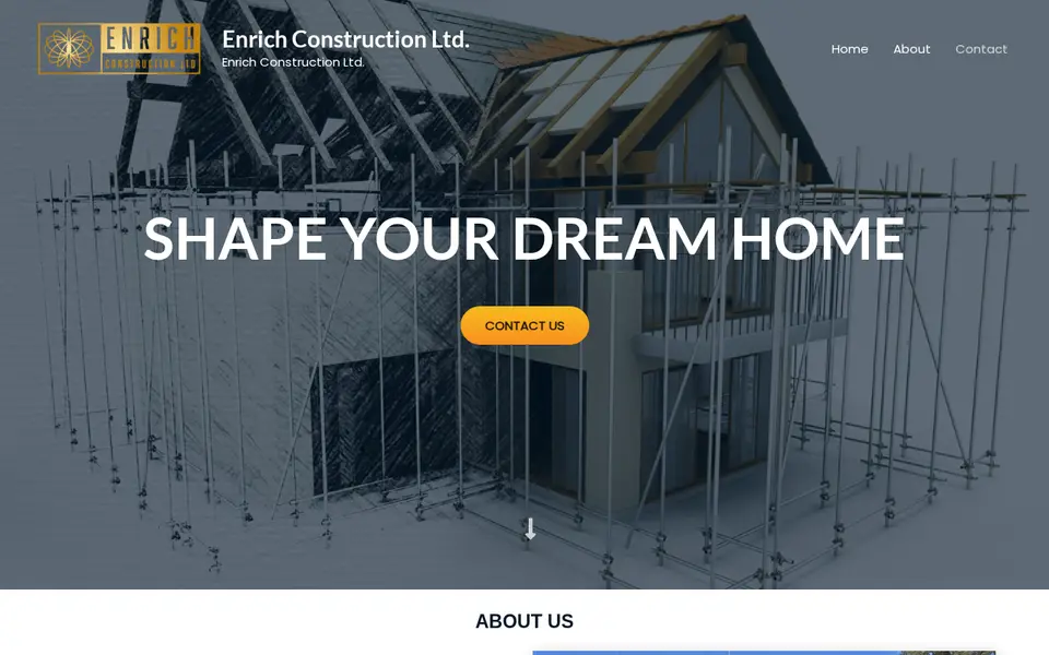 The top of enrichconstruction.co.uk