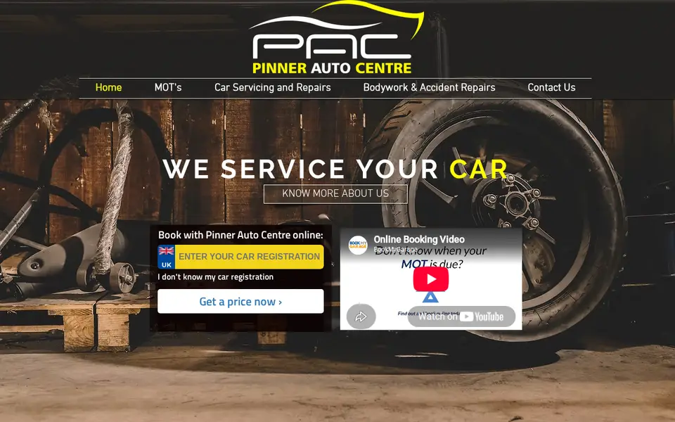 The top of pinnerautocentre.com