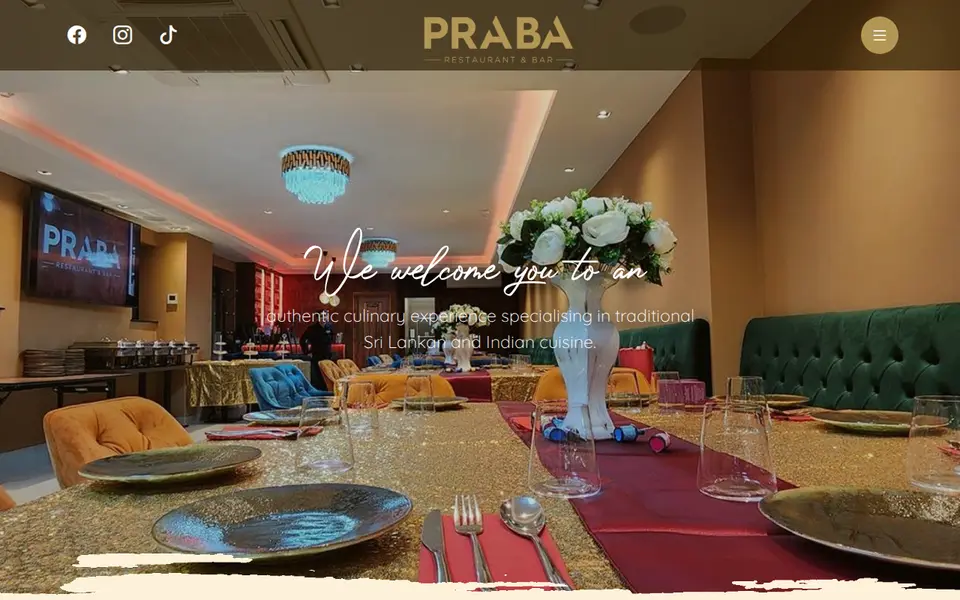 The top of prabarestaurant.co.uk