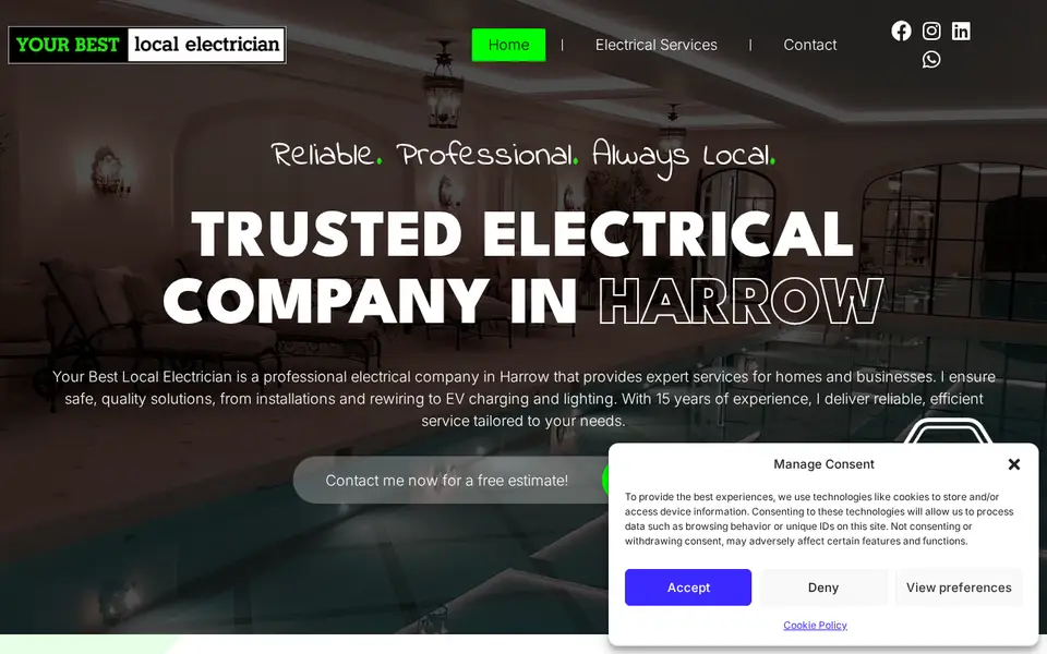 The top of yblelectric.com
