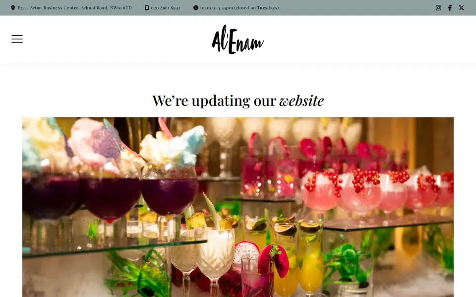 The top of alenam.co.uk