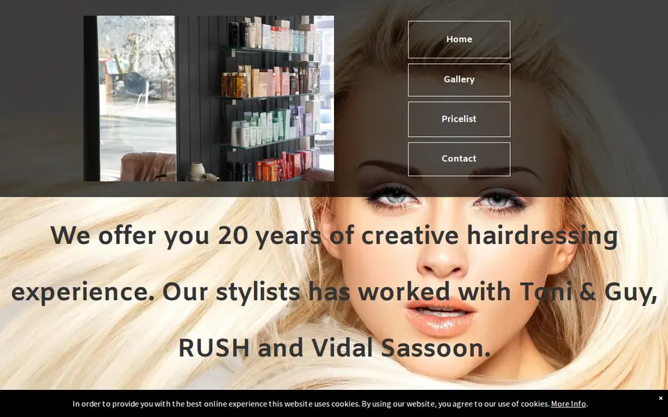 The top of alessandrasalon.co.uk