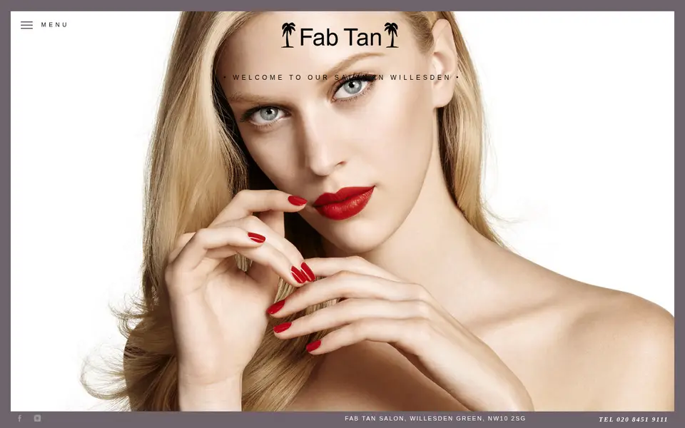 The top of fabtansalon.co.uk