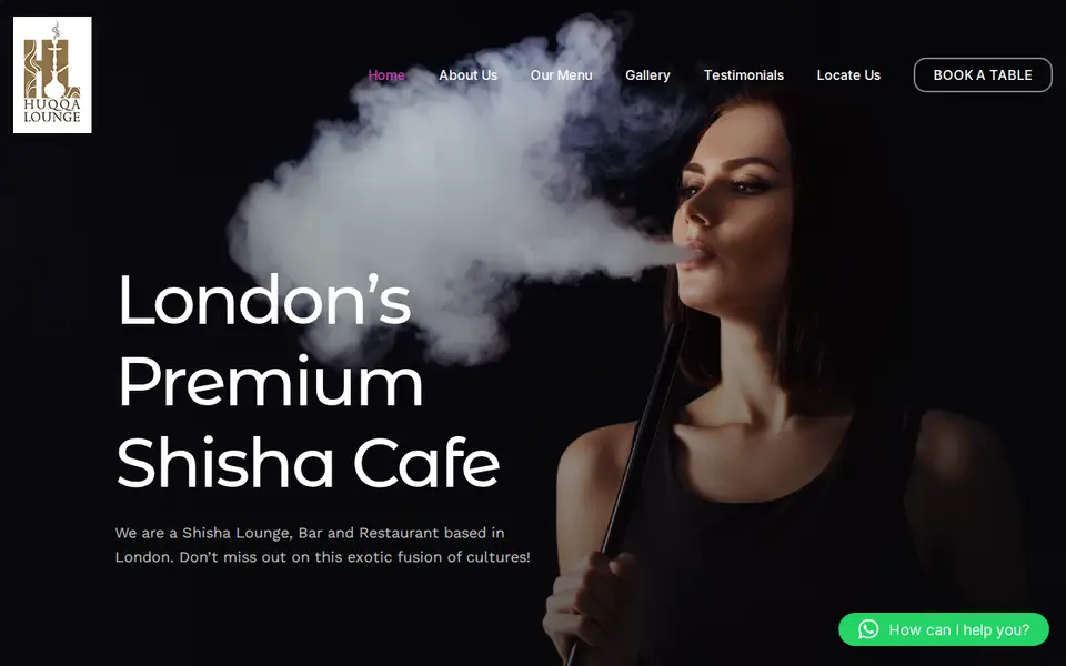 The top of huqqalounge.co.uk