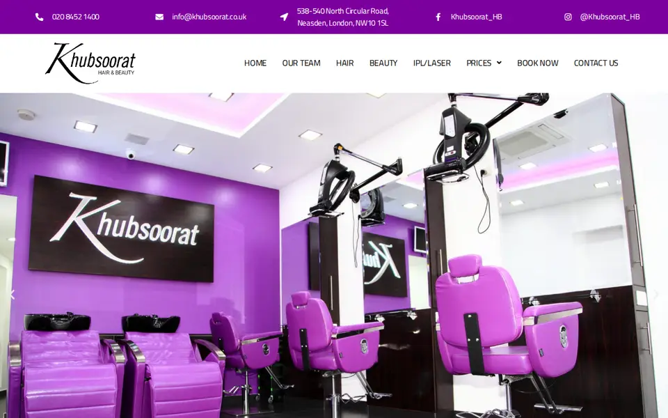 The top of khubsoorat.co.uk