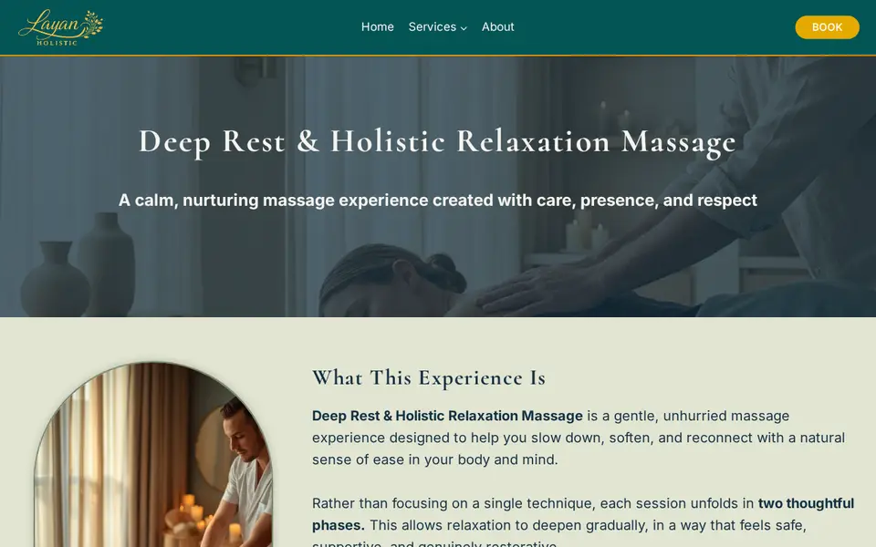 The top of layanholistic.com