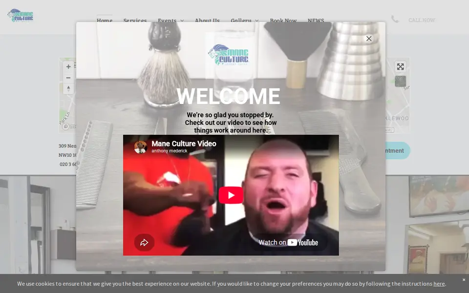 The top of maneculture.co.uk