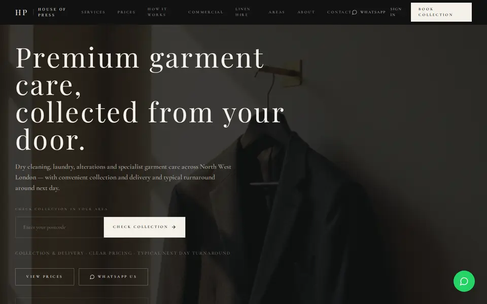 The top of houseofpress.co.uk