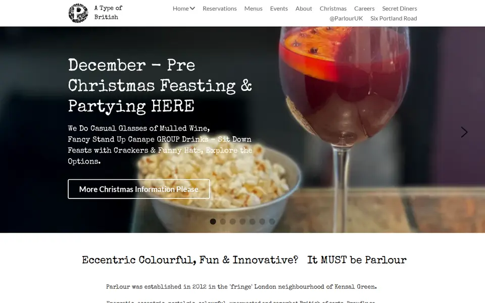 The top of parlourkensal.com