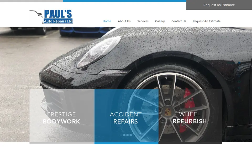The top of paulsautorepairs.co.uk