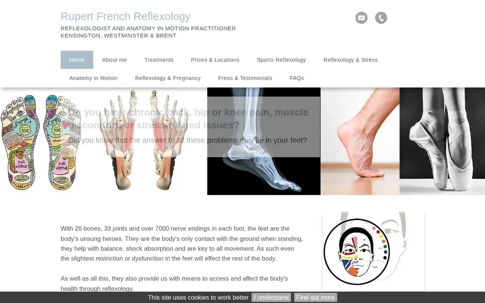 The top of rf-reflexology.co.uk