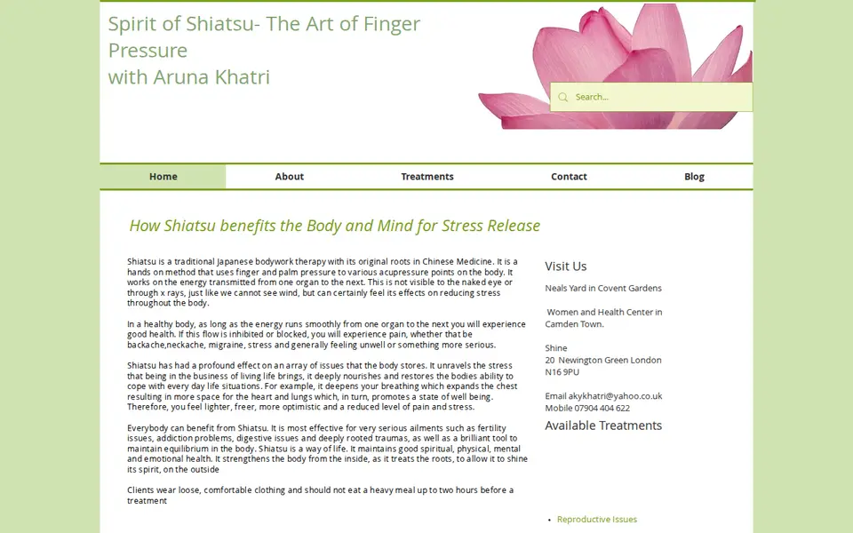 The top of spiritofshiatsu.com