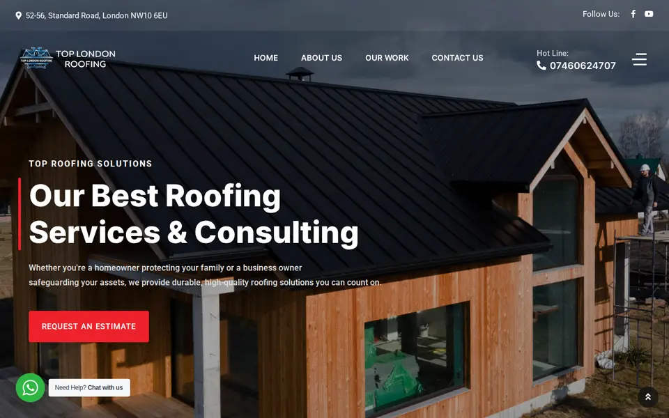 The top of toplondonroofing.co.uk