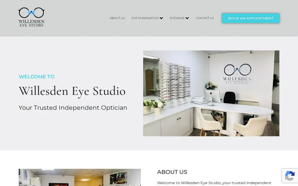 The top of willesdeneyestudio.co.uk