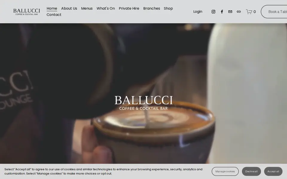 The top of ballucci.co.uk